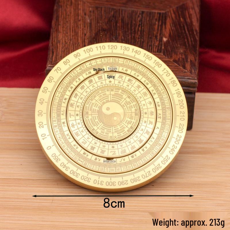 Brass Multi-layer Constellation & Bagua Fidget Spinner Ornament