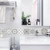10pcs Retro Pattern Matte Surface Tiles Sticker Transfers Covers for Kitchen Bathroom Tables Floor Hard-wearing Art Wall Decals KTY