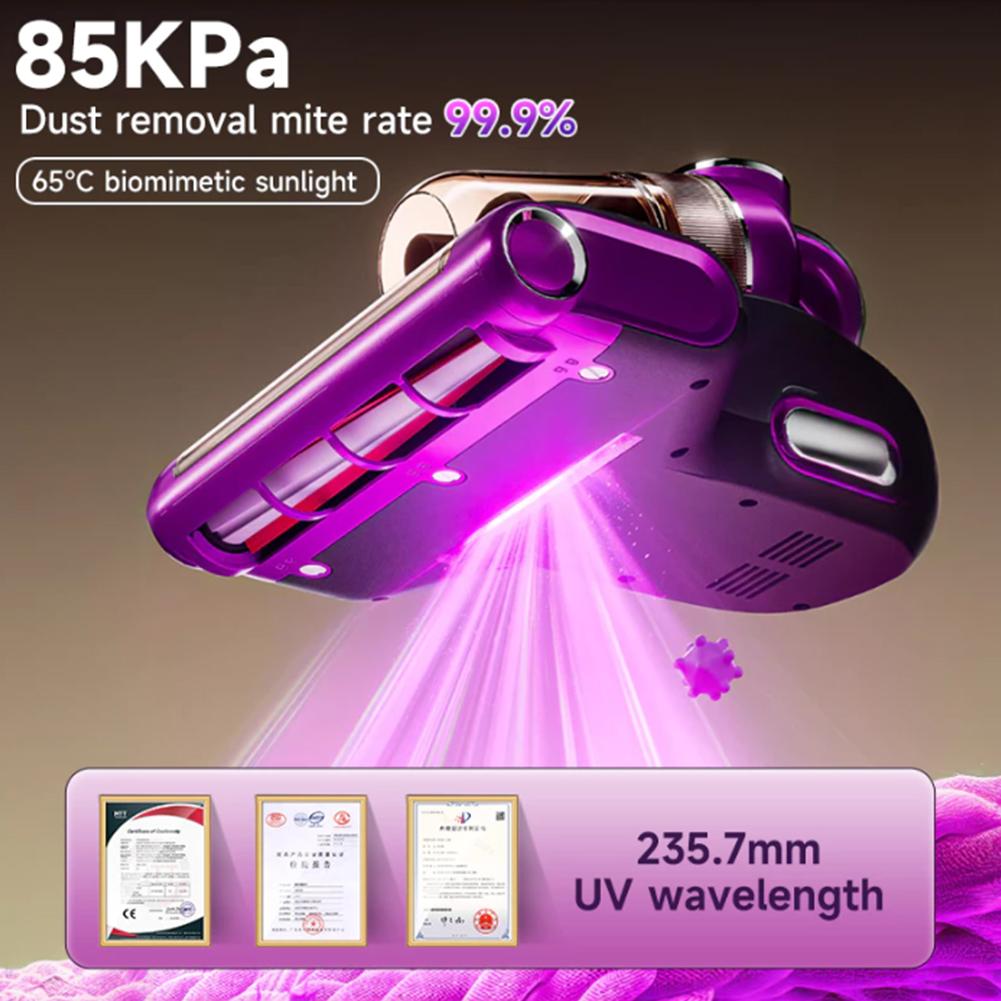 85000Pa Handheld Vacuum Cleaner USB Rechargeable Portable Mopping Machine Smart Vacuum Cleaner for Mattresses Sofas Clean