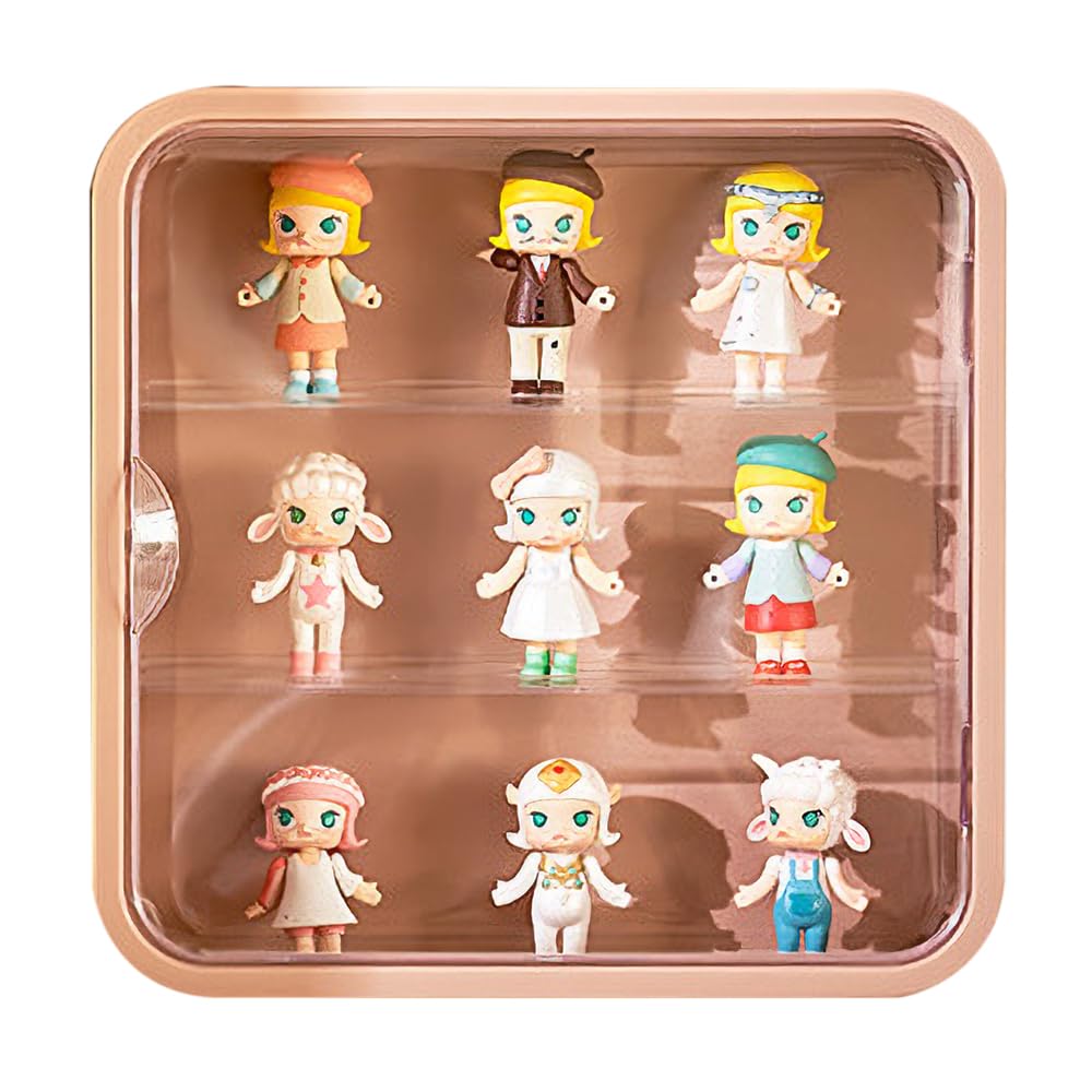 

Настенный акриловый кейс для фигурок, Коллекционный кейс, Акриловая коробка для игрушек для маленьких фигурок, Для демонстрации и украшения (розовый)