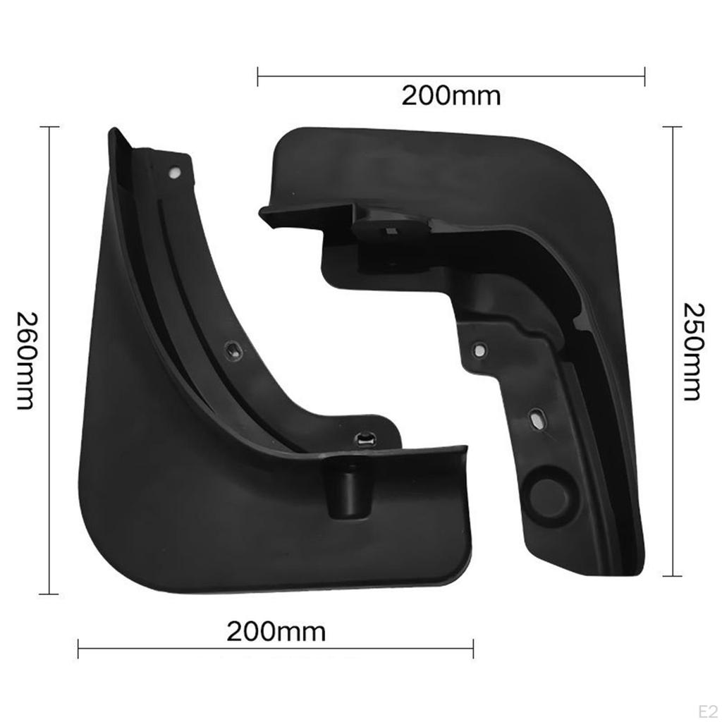 4Pcs Automotive Mud Flaps Front and Rear Mudflaps Mudguard Splash Guards , for High Quality