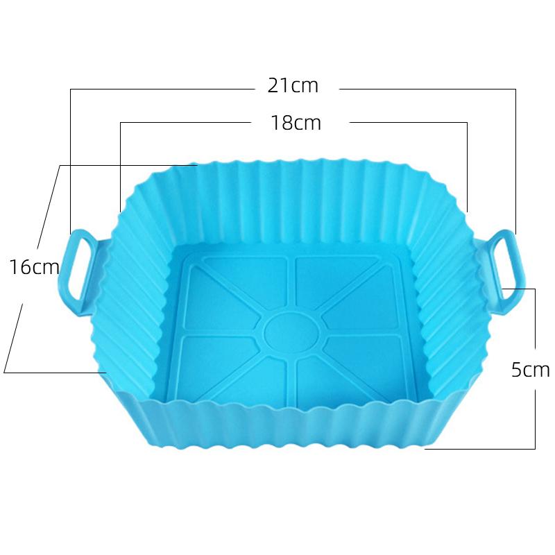 Air Fryer Silicone Liners Pot Basket Cooking Gadgets Baking Tray Non-stick Pizza Pan Oven Kitchen Accessories Reusable TMZ