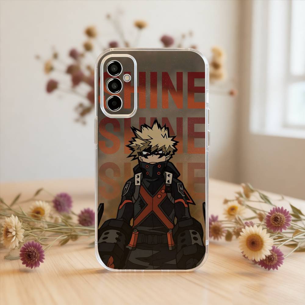 My Hero Academia Katsuki Bakugo Phone Case For SamsungA10,12,20,21S,30,31,40,50,51,52,70,71 Transparent Cover