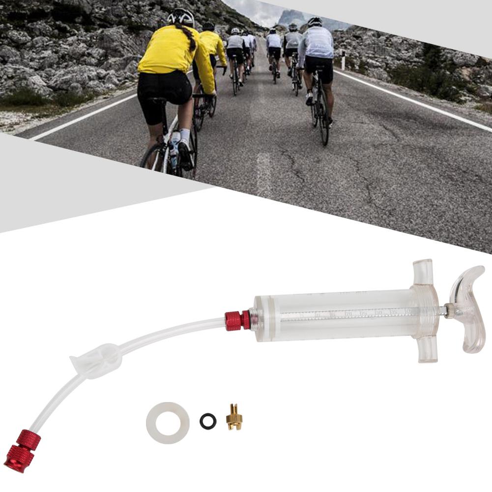 Kit Umplere Anvelope Vacuum Bicicletă Capacitate 50ml Universal pentru Bicicletă cu Valvă Americană și Franceză