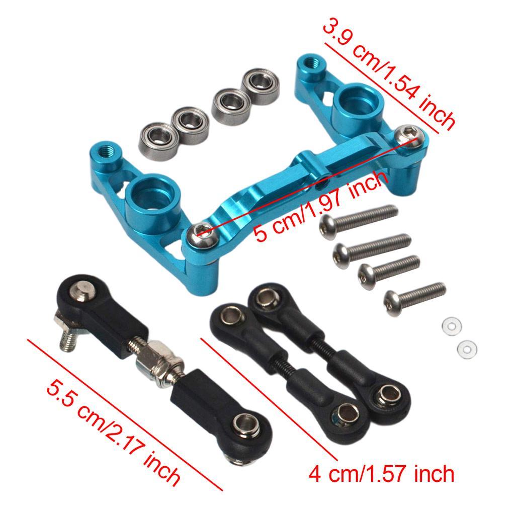 RC Ball Bearing Crank Steering Set Fit for TT02 TT02B 1:10 Scale Remote Control Car Vehicle Model