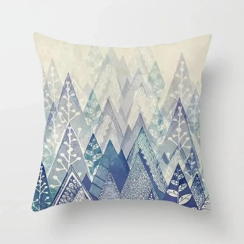 Simple Green Pattern Decorative Pillowcase Car Ornaments Office Living Room Sofa Home Pillowcase