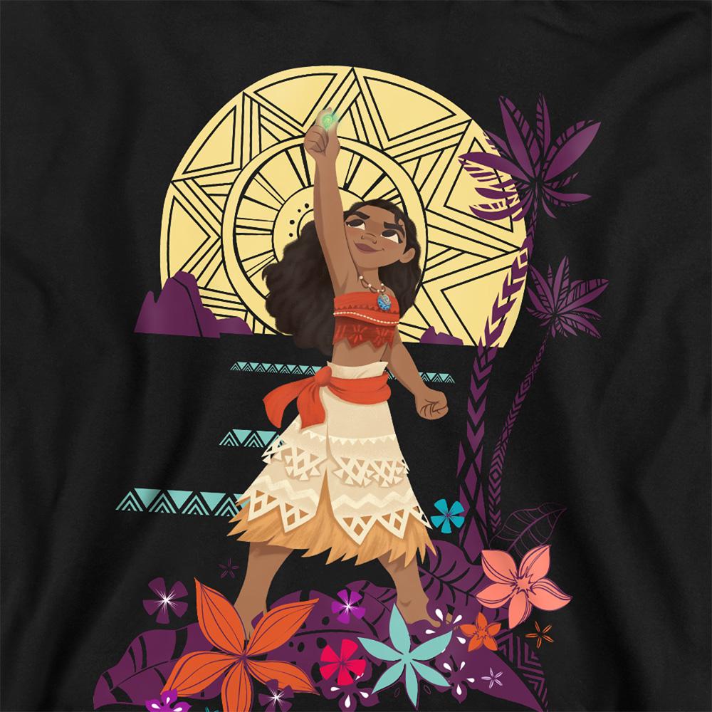 Moana Dětská/Dětská mikina s kapucí Srdce Západ slunce