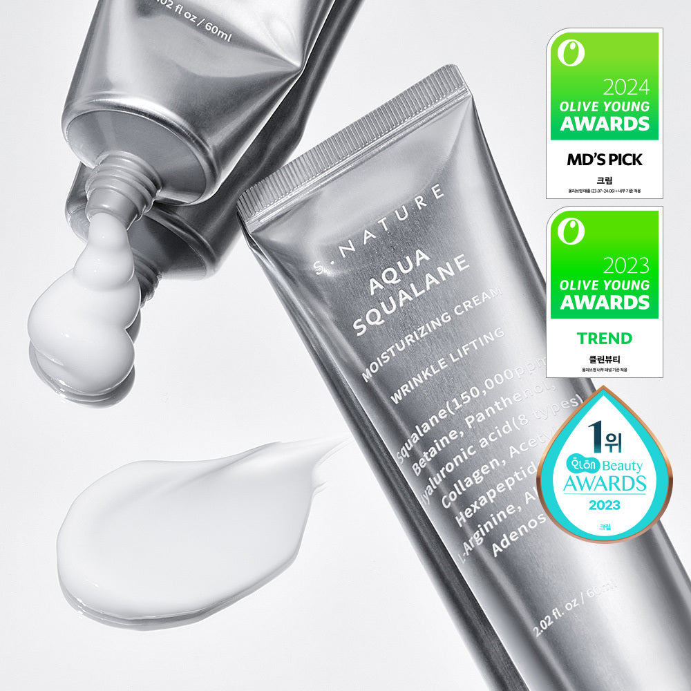S.NATURE Aqua Squalane Hydrating Cream 60ml 2-pack