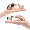 TOYMANY 8-Piece Farm Animal Figure Set, Pig Figures, Parent and Child Figures, Realistic Animal Models, Popular Animal Toys, Birthday Gifts,