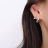 Wave Earrings Women'S Irregular Curve Earrings 20 Tide Twist Small Ear Buckle Niche Personality Design Sense