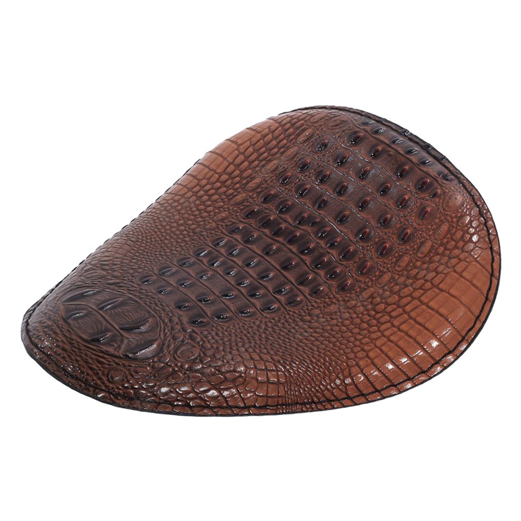 Stylish Print PU Leather Motorcycle Seat Pad with Steel Springs Comfortable Spring Seat for Motorcycles Use Bikes