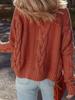 Women's European & American Solid Color Long Sleeve Round Neck Pullover Sweater for Autumn & Winter – Short, Simple, Versatile Top