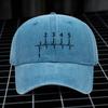 Pc Black Denim Baseball Cap Lightweight Printed WomenS Hat Trendy MenS Versatile Hat Ideal Gift for Parties And Birthda