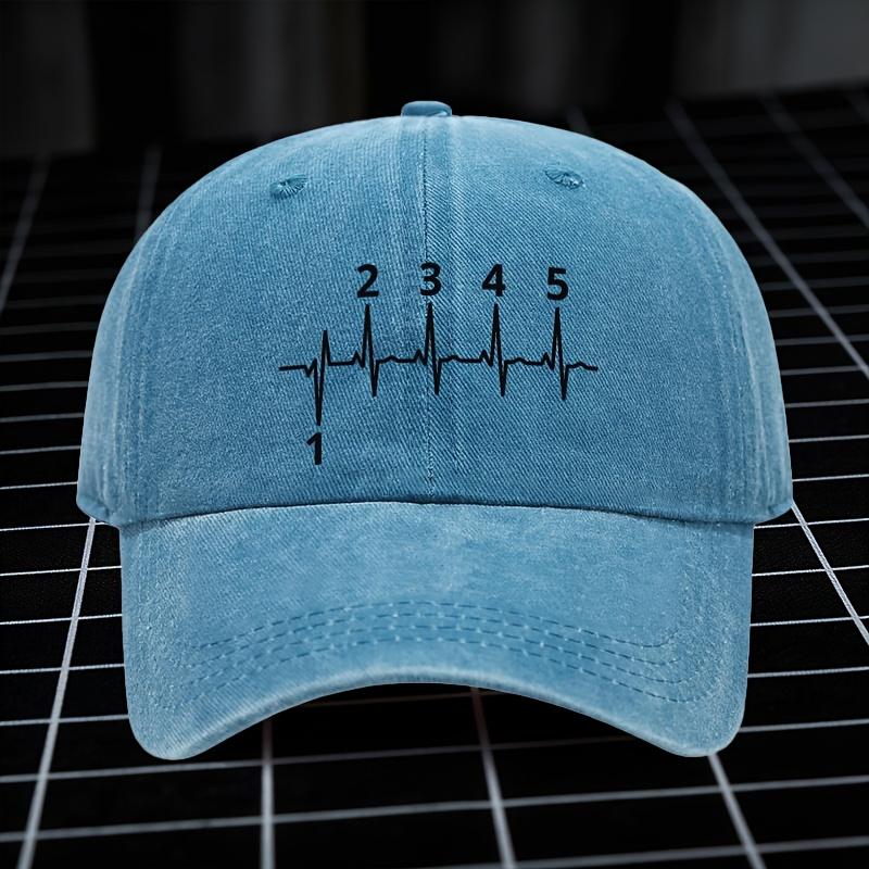 Pc Black Denim Baseball Cap Lightweight Printed WomenS Hat Trendy MenS Versatile Hat Ideal Gift for Parties And Birthda