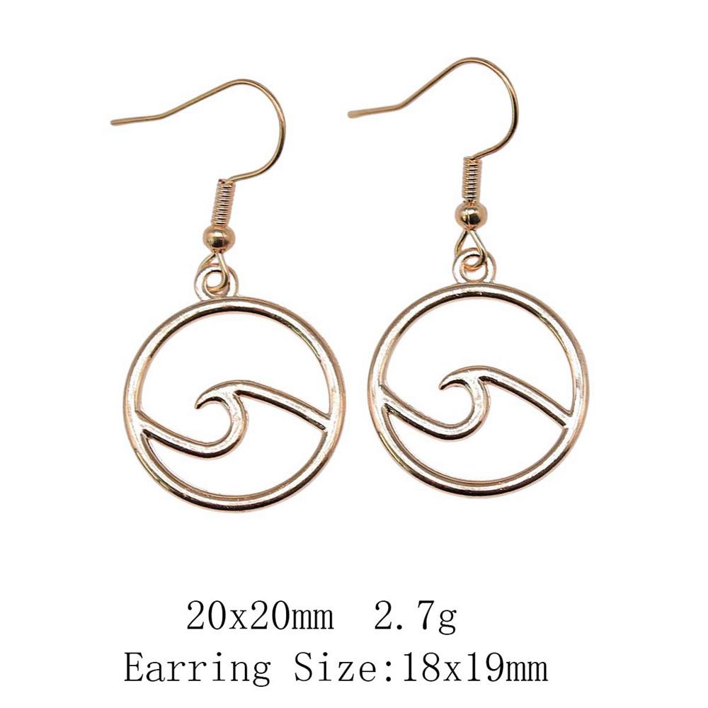 New Year's Day Earrings Women Geometric Water Drop Circle Drop & Dangle Earring Home Garden Party Earrings