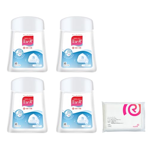 MUSE [Quasi-drug] Foaming Hand Soap Refill, No-Touch Automatic Dispenser, Original, 250ml x 4 + Bonus