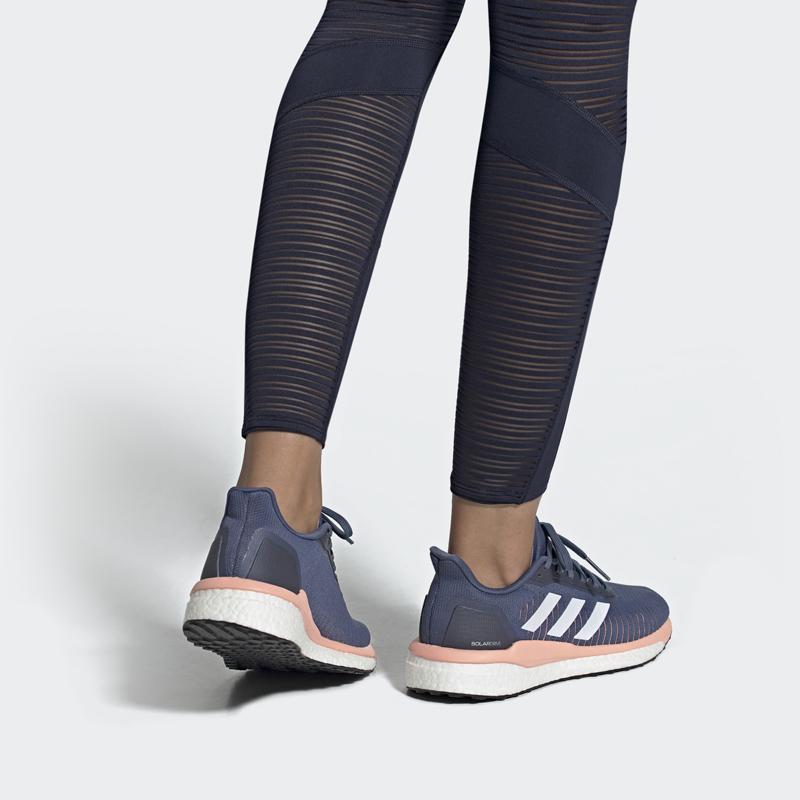 Adidas Solar Drive 19 Breathable Mesh Low-Top Running Shoes Women Sneakers Blue Pink EF0778