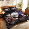 Tokyo Ghoul Vzor Povlečení Sada Prošívaných Dek Quilt Cover Povlak na Polštář Domácí Narozeninový Dárek(1 * povlak na peřinu + 2 * povlak na polštář, bez jádra)