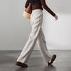 SOFSIL Women's Linen Wide-Leg Tie-Waist Casual Pants