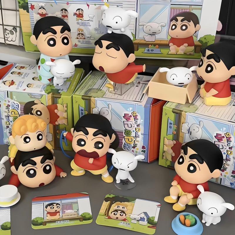 Crayon Shin-chan: Shiro's Life Blind Box Figurine - Trendy Toy Doll & Desktop Ornament Gift