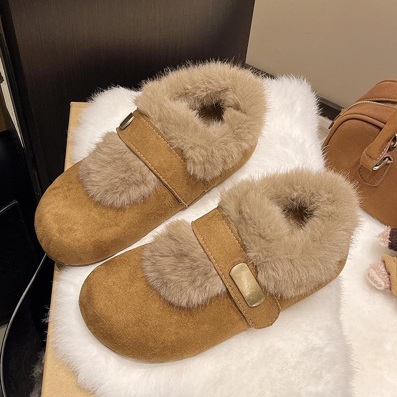 Women's large size soft elastic winter warm cold padded snow boots non-slip wear outdoor leisure sports cotton shoes