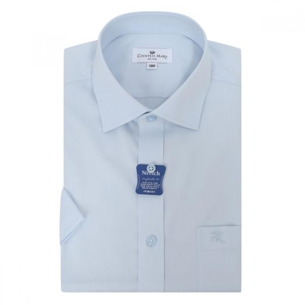 CounteSS Mara Men S Short Sleeve Stretch Twill Shirt Solid Blue Cdcz2b5402b0 95