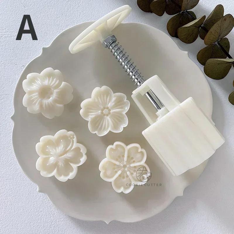 

4 шт./набор силиконовых форм с рисунком вишневой розы, шоколадные конфеты, домашние формы для торта, ручная работа, свечи, мыла