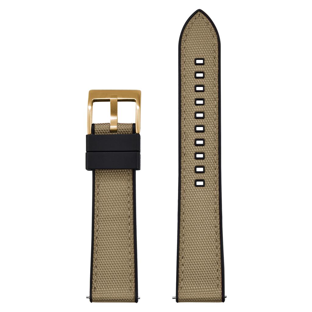 Premium Hybrydowy Nylon FKM Pasek do Zegarka 20mm 22mm Nowy Fluoro Guma FKM Nylonowe Paski do Zegarków Quick Release Dla Każdej Marki Zegarek Nurkowy