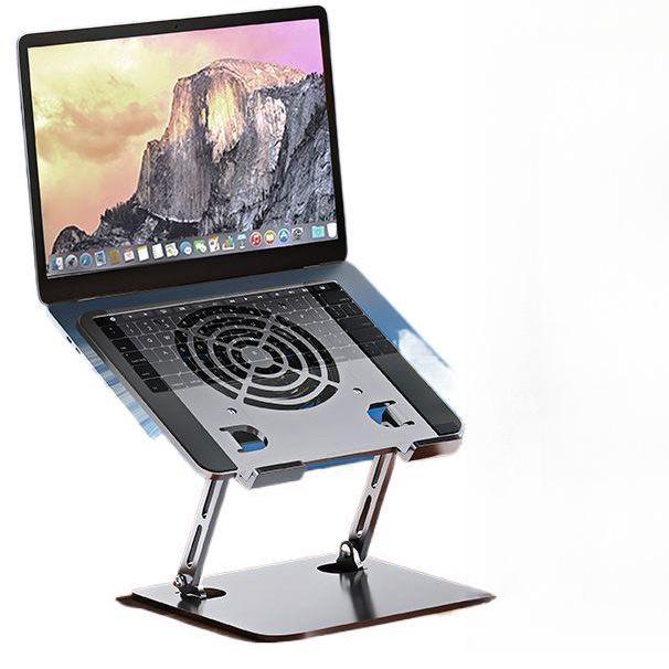 2025 Rotatable Laptop Cooler: Foldable Double-Layer Support with Adjustable Fan.