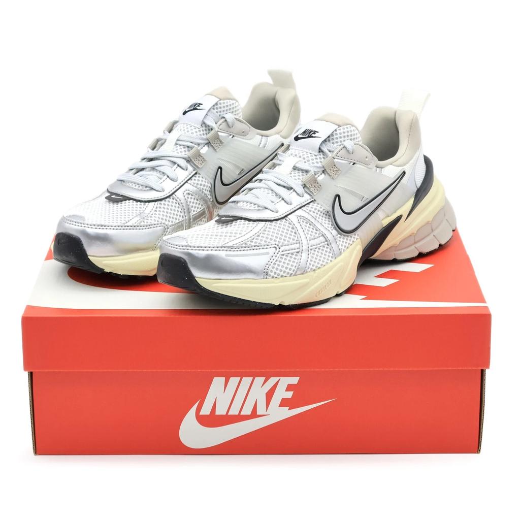 FD0736-100 Nike V2K Run Summit White Metallic Silver Beige Ivory (Women's)