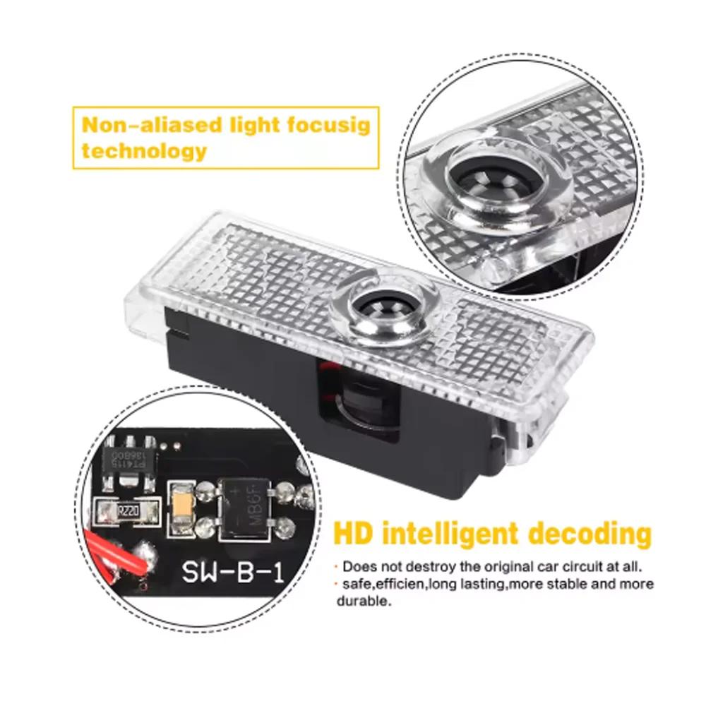 LED Car Door logo Projector Lamps Welcome Light For BMW E90 E91 E92 E93 E60 E61 F10 F07 E63 E64 F12 F13 F30 E87 F20 Accessories MA6