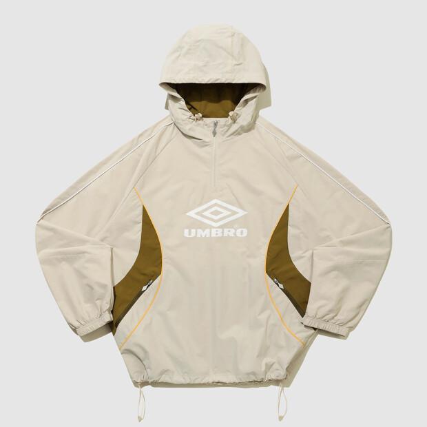 Umbro Hbl Engineered Crew Hooded Anorak Beige (Uq323Cwt97) (A Type)