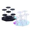 Hexagon Acrylic Display Stand 7 Layer Tiered Showcase Rack Detachable Transparent Holder For Figurine Jewelry Cosplay Collection