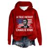 Women's Hooded Long Sleeve Printed Flannel Top Hooded Sweatshirt