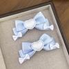 Sweet and lovely heart-shaped lace bow hairpin, girl princess afternoon tea headwear, hair accessory