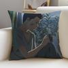 Serene TThe Garden of WordsS Cushion Cover Breathable and skinfriendly linen pillowcase square removable and washable cushion