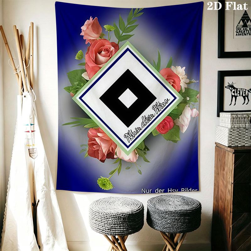Hamburger SV A Wall Hanging Printed Fabric Blanket Decorative Tapestries for Bedroom Living Room Home Decor