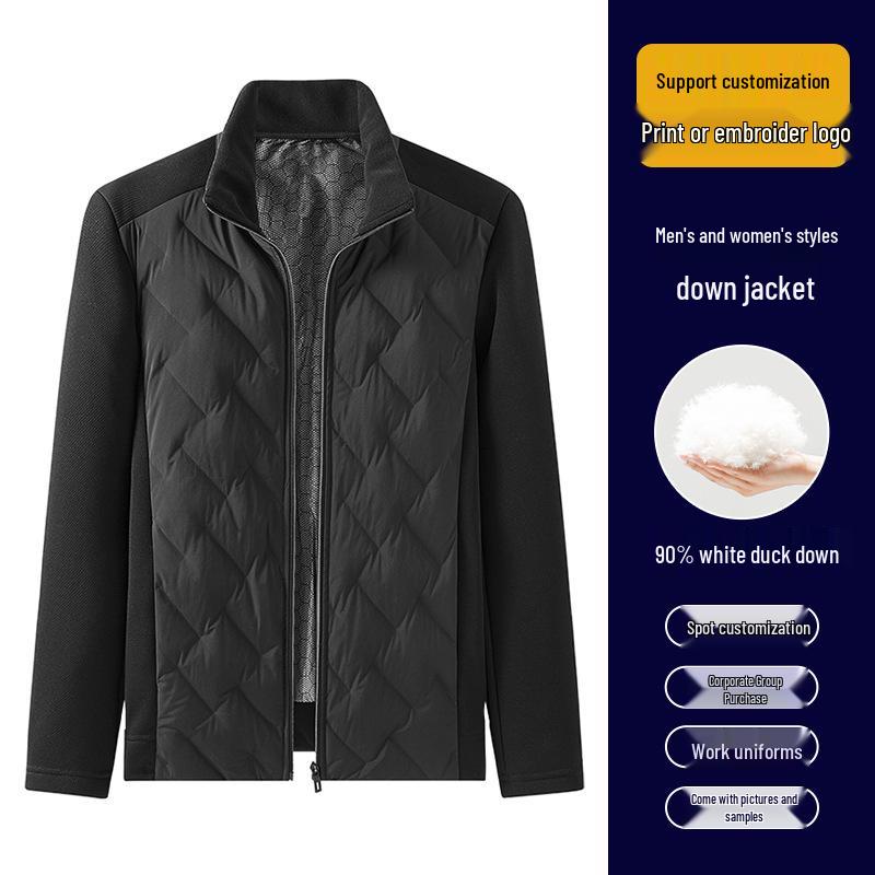 Custom 90% Down Lightweight Warm Graphene Jacket with Adhesive Sealing XL чёрный