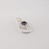 Iolite Gemstone 925 Sterling Silver Handmade Women's Necklace Elegant Pendant 1.2" PP-68-9