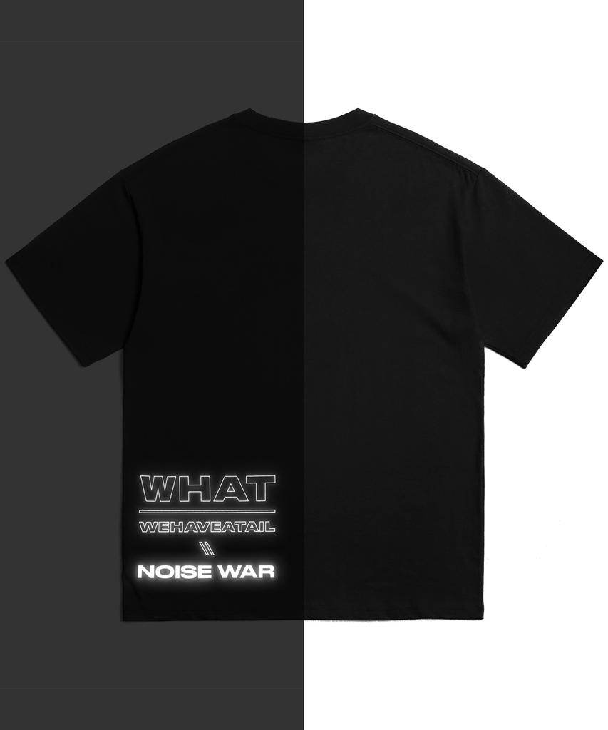 Wihaebeueoteil Reflective Side Logo Tshirts (Black)
