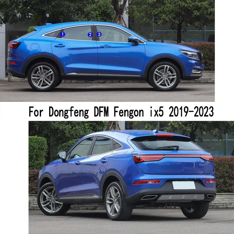 Car TPU/Glossy Mirror Pillar Post Cover For Dongfeng DFM Fengon ix5 - Door Trim Window Molding Sticker Accessories
