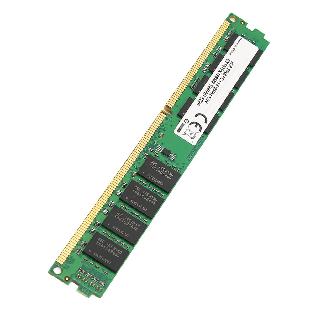 RAM DDR3 2G 2Rx8 1333MHz 240Pin Glossy Running DDR3 RAM Plug and Play High Reliability PC RAM for Desktop Computer