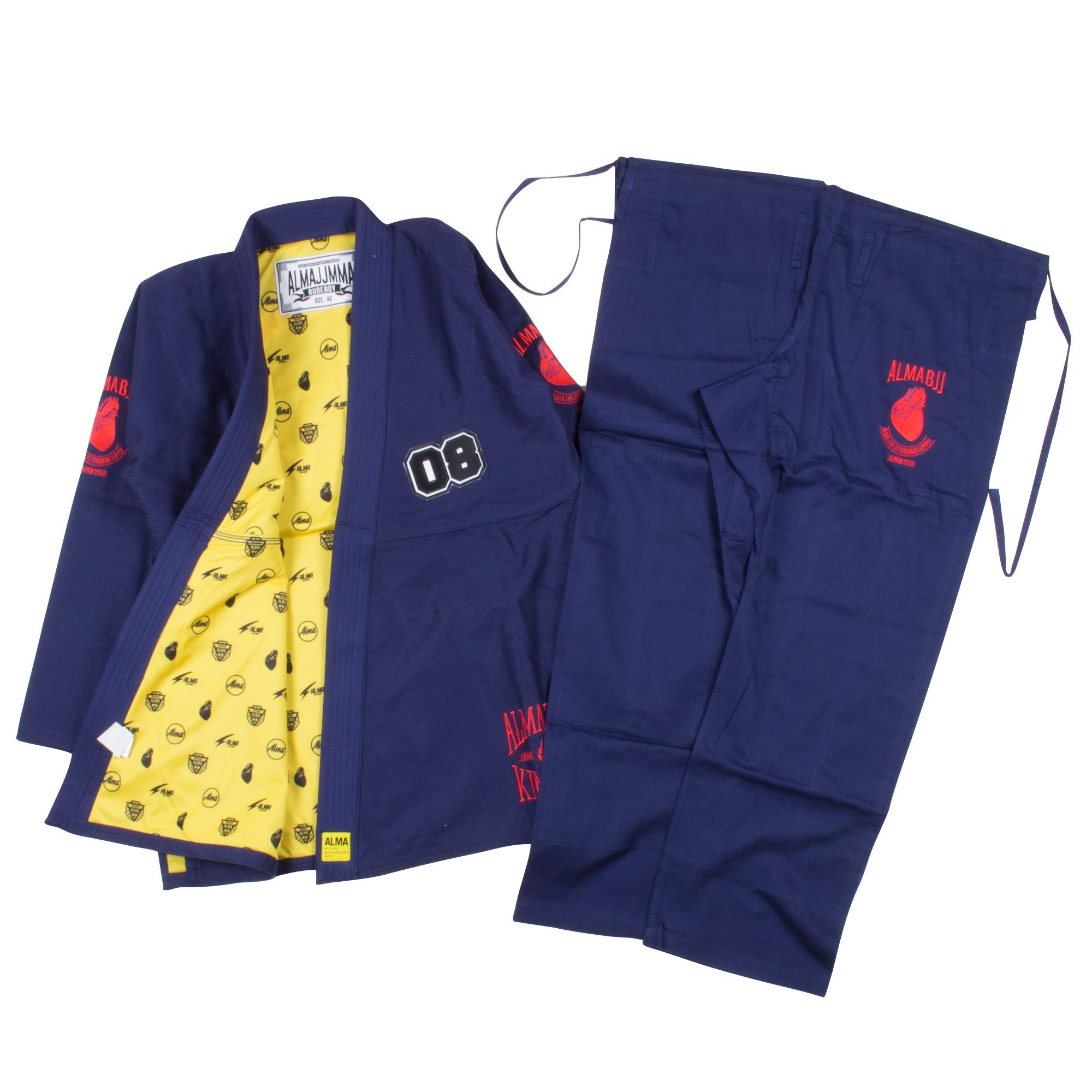 ALMA Rudeboy Gi Navy A1 Jiu-Jitsu JU8-A1-NV
