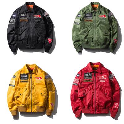 Men's Spring And Autumn Outdoor Leisure Stand Collar Flying Jacket Men's Loose Top