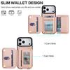 Crossbody Card Slots Zipper Leather Wallet Phone Case for IPhone 17E 16E 17 16 15 14 Plus 13 12 11 Pro Max Protection Cover