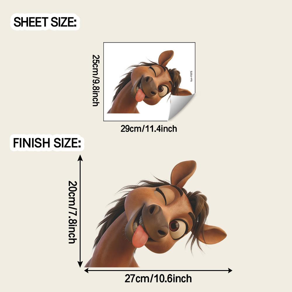 

Мультяшные Милые и Забавные Настенные Наклейки на Тему Лошадей для Украшения и Преображения Детской Комнаты в Гостиной