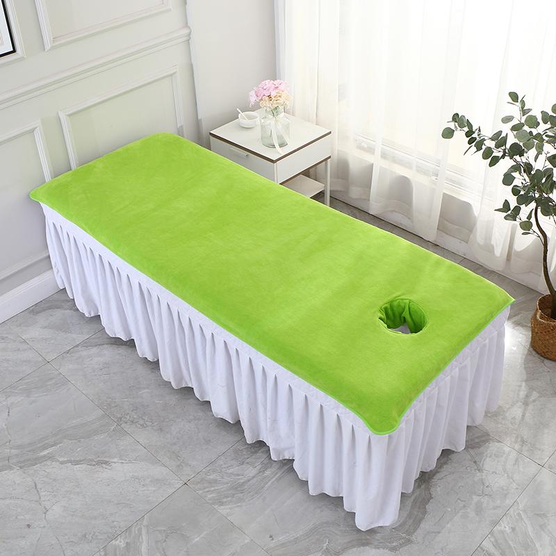 80x190cm Massage Sheet with Holes Absorbent Spa Sheet Large Microfiber Bath Towel for Beauty Salon Beauty Salon Supplies