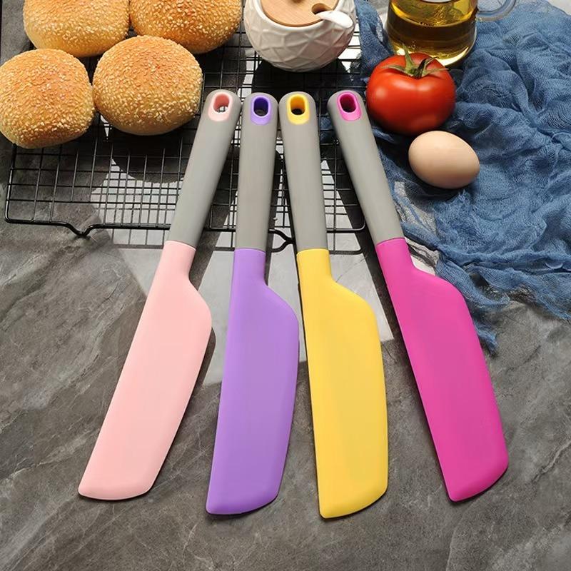 One Piece Silicone Scraper Baking Cake Cream Silicone Spatula for Home Salad Jam Mixing Knife