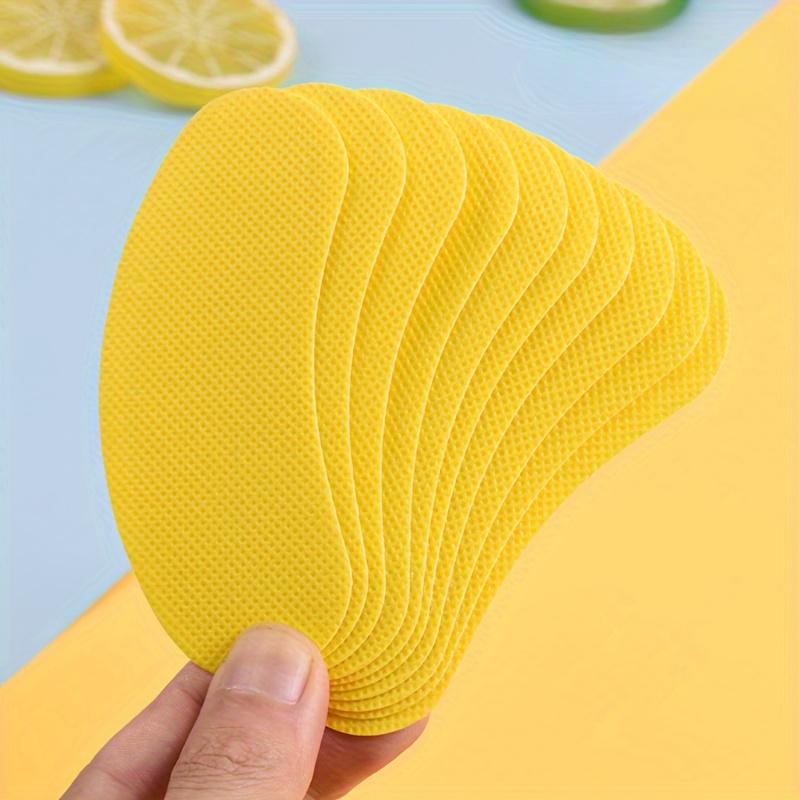 

50/100 шт. Одноразовые переносные наклейки для обуви, устойчивые к запахам, освежающие вкус спортивной обуви, ароматизированный артефакт для стелек и ароматизированные наклейки для обуви 10pcs жёлтый