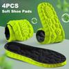 1/1Pcs 1D Sports Insoles Shoes PU Sole Soft Breathable Shock Absorption Cushion Heavy Support Pain Relief Run Orthopedic Insoles